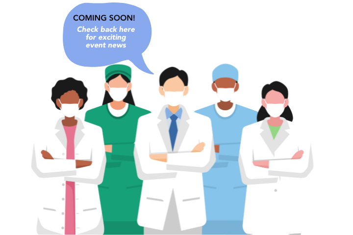 Graphic with text Obgyn events coming soon
